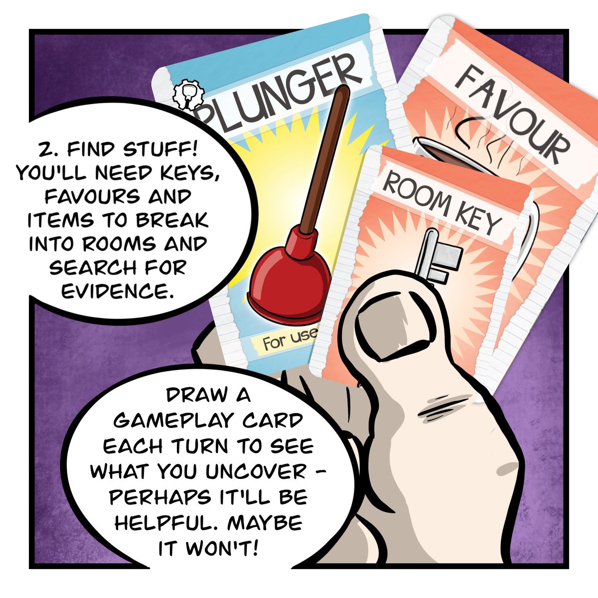 BullyBossLtd's tweet photo. We’ve been asked, “So what’s this here game all about then and how do you play?” 🤔

Well, here’s our step by step guide on How to Play…

1 of 2
#kickstarter #boardgames #comics https://t.co/lecIfESepG