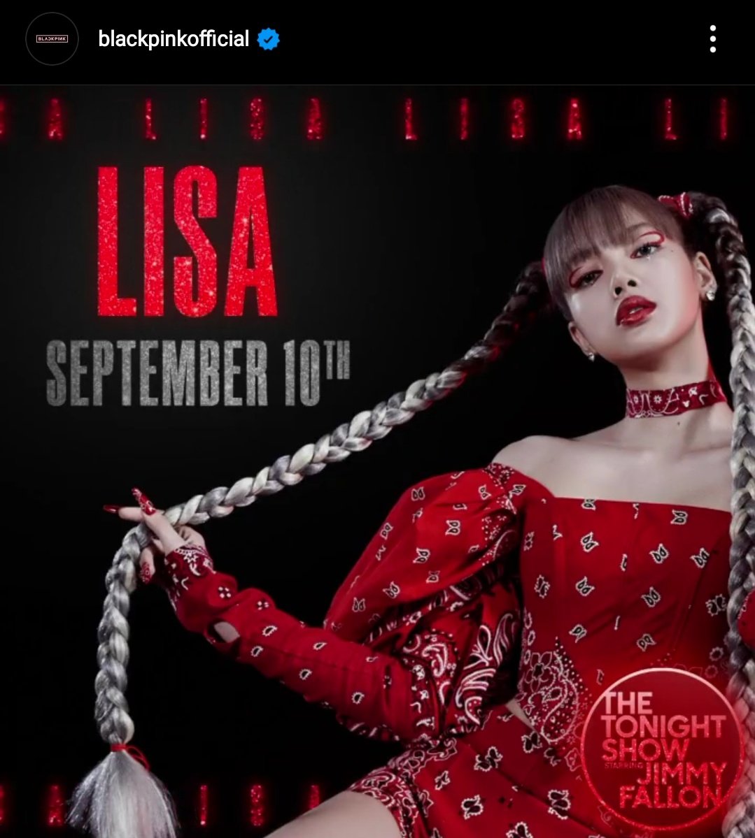 LISANATIONS_'s tweet photo. [IG] 210903 —@BLACKPINK IG updates with Lisa:

🔗 https://t.co/elKl5j9Fl8
🔗 https://t.co/y4KqaSnpXD 

#LISAonFALLON @BLACKPINK https://t.co/r2bstwIa0F