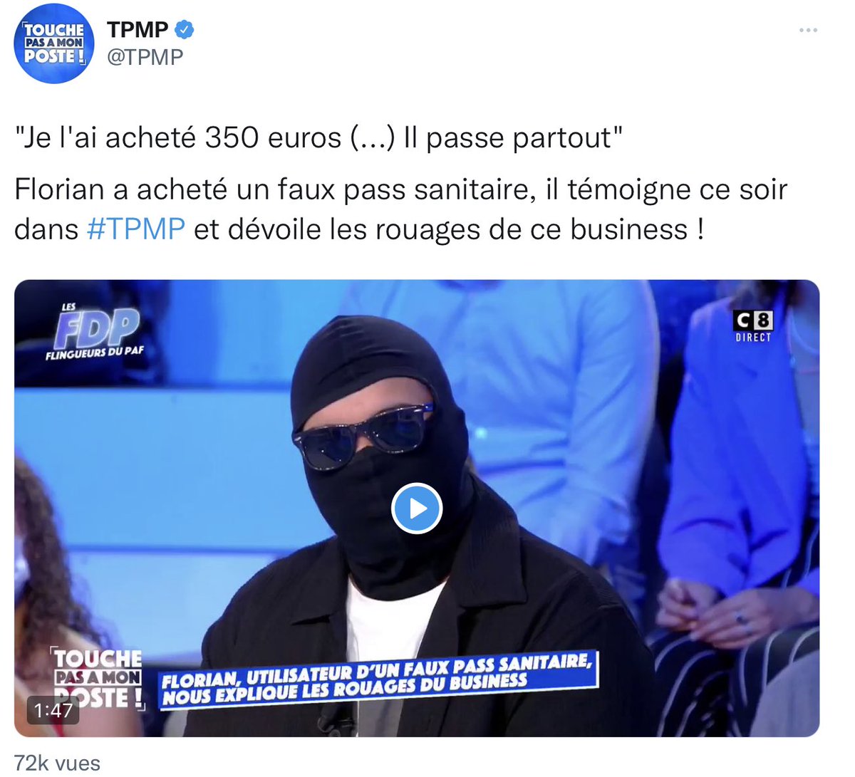 Maitre_Eolas's tweet image. J’ai eu le mien pour zéro euro, il passe partout aussi, je l'ai même testé à l'étranger, et en prime, il me protège du COVID.