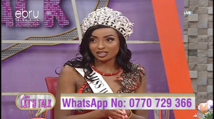 EbruTVKenya's tweet photo. Talking with Miss World Kenya 2021 Sharon Obara on #EbruLetsTalk https://t.co/qdn6fNjKnN