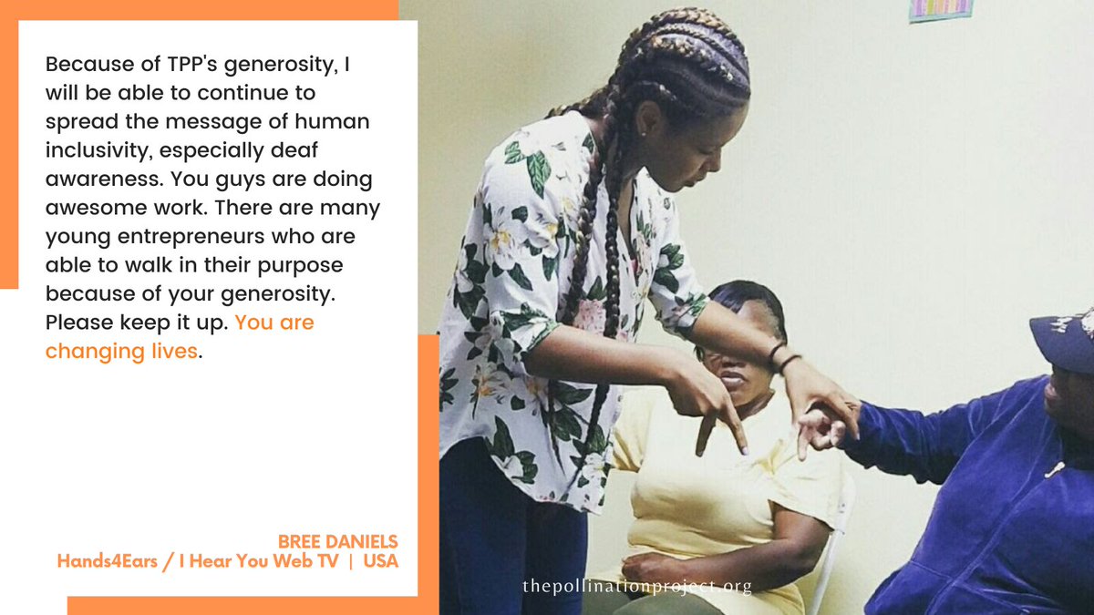 Pollinationproj's tweet image. @ihearyouwebtv #thepollinationproject #changinglives #deafcommunity #heartivist