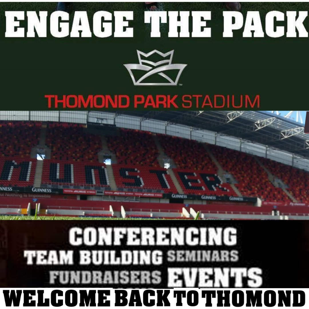 Looking forward to welcoming you back to @thomondstadium for todays @Munsterrugby #MunsterChallengeMatch #MUNvMUN #SUAF