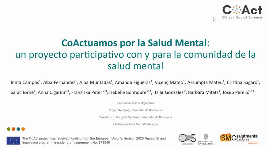 Anna Cigarini de <a href="/OpenSystemsUB/">OpenSystems</a> 🇪🇸 en el panel de Gobernanza en #CongresoCC2021 
Un proyecto presentado por sus investigadores y voluntarios 🌈