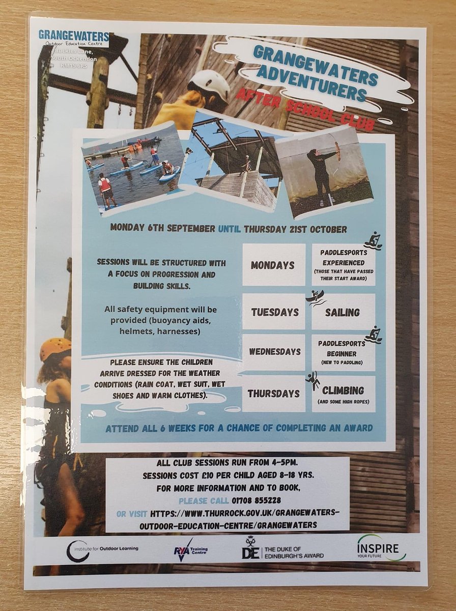 After school clubs return to Grangewaters from next week <a href="/ThurrockNubNews/">Thurrock Nub News</a>