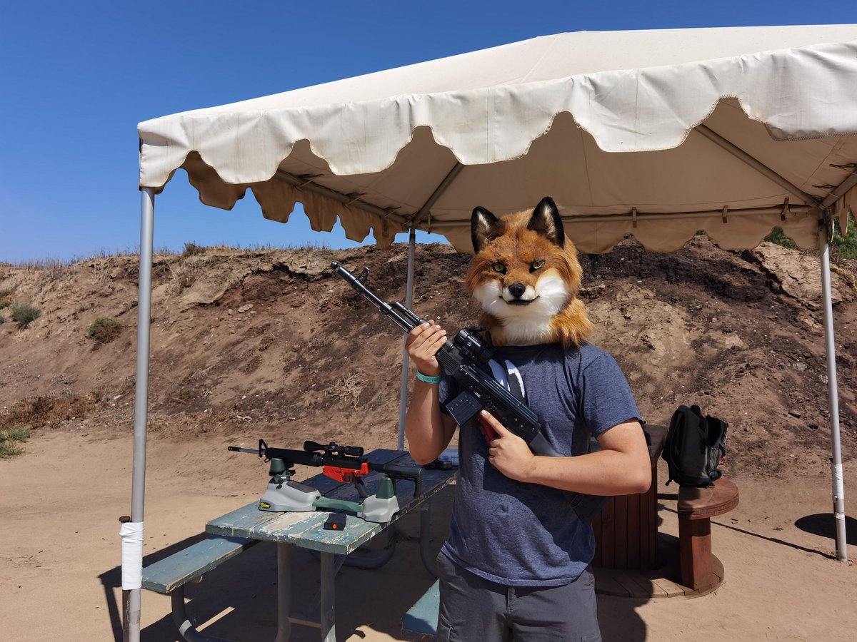 2 more unserialized rifles are now added to Cathode's arsenal. 
#FursuitFriday 
#FirearmFriday #創造トリアノン
