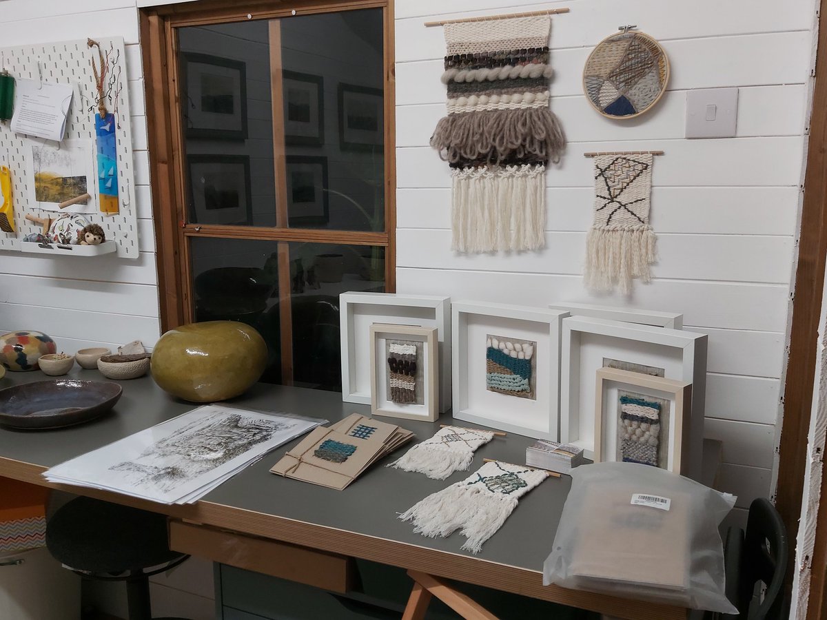 ciaracreative's tweet image. All set up for #PerthshireOpenStudios pop by and chat to @GillianGriff15 @Dylanillo and me about our work! Open 4th - 12th September all inspired by the beautiful Scottish landscape