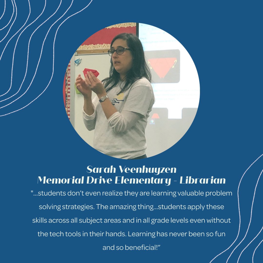 SBISDEdTech's tweet photo. 🤩 Join us in Comp Thinking to experience learning as a student, learn strategies and ideas to transform experiences.
🌟ALL @SBISD educators are welcome to apply!! Applications close 10-1-21
https://t.co/DQfR7KXUah
@MDELibrary #limitlesscuriosity #SBISDCT #compthinkingedu https://t.co/9jlCYobe0W