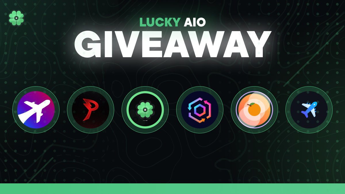Lucky_AIO's tweet image. 🍀Friday madness? Let’s start things off right?

1 x @ThePointsParty Monthly
1 x @JuicedBot License
1 x @PyroProducts Plan
1 x @luckyaio Plan
1 x @ReCopBot License
1 x @AeroProxies Plan

To enter: 
♻️Retweet.
✌️Tag a friend.
👨‍👧Follow all accounts!