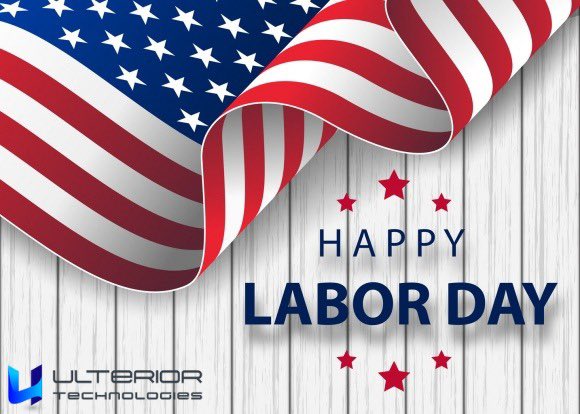 Happy Labor Day Weekend!!

#happylaborday #ulteriortechnologies