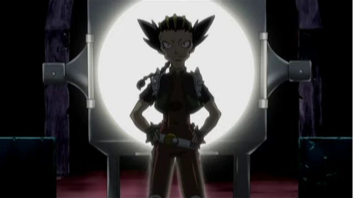 beybladeotd's tweet photo. Today's beyblader of the day is Busujima from the Metal saga! 
The leader of a gang who ruthlessly steals points from weaker bladers and also took over a local gym, preventing others from using it. He is cruel, twisted and will do anything to win with his Rock Scorpio T125JB! 🦂 https://t.co/K3rjln2Qte