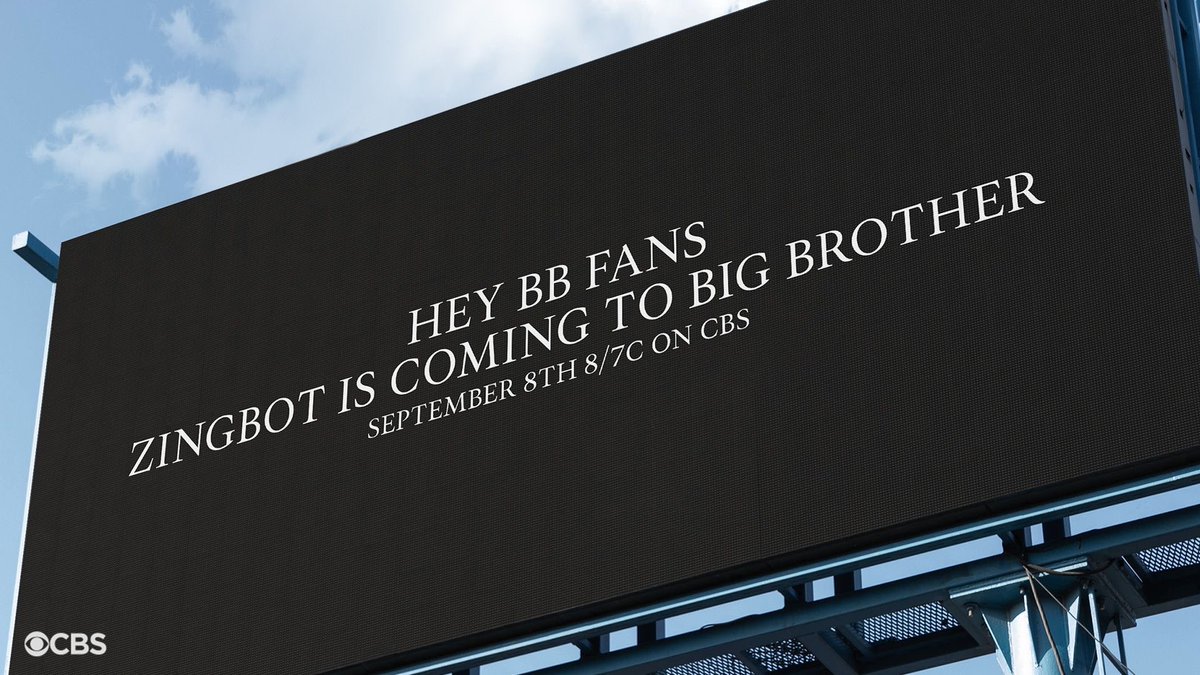 CBSBigBrother's tweet photo. Coming at you September 8th. #CertifiedLoverBot 🤖 #BB23 https://t.co/ORfRCWP6bu