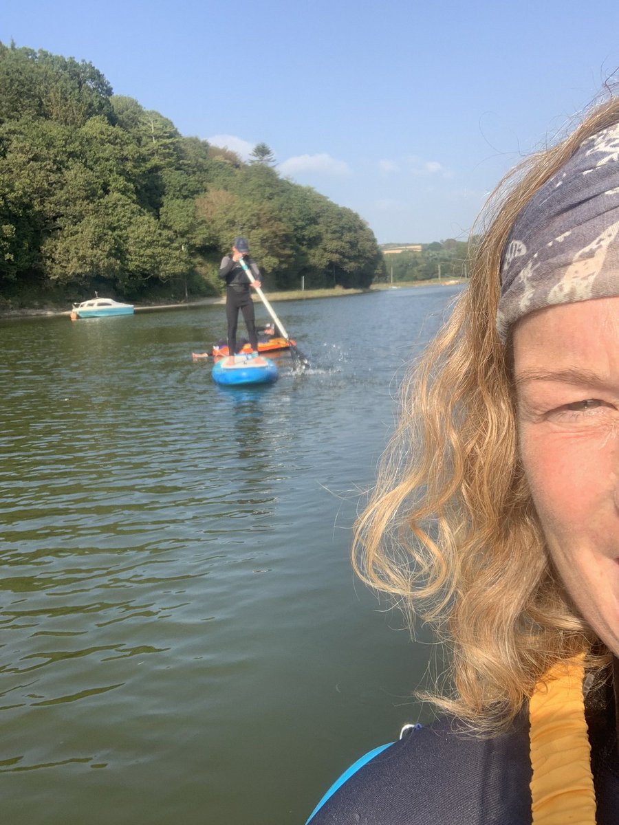 Going with the flow and lazing about on the river. Great day.