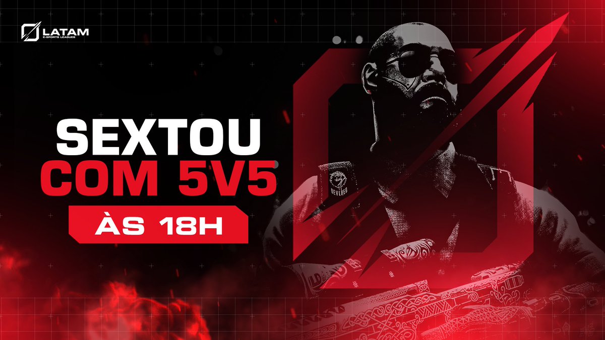 SEXTOU!

E com a LATAM a sexta é ainda melhor

Então vem com seu time jogar 5v5 🙅‍♂️

bit.ly/SEXTOU_LATAM