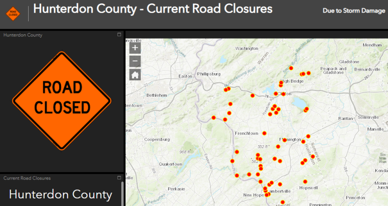 hunterdonctynj's tweet photo. Hunterdon County - Current Road Closures due to Storm Damage
https://t.co/iEmbW22Phw https://t.co/fQ1TID0lhu