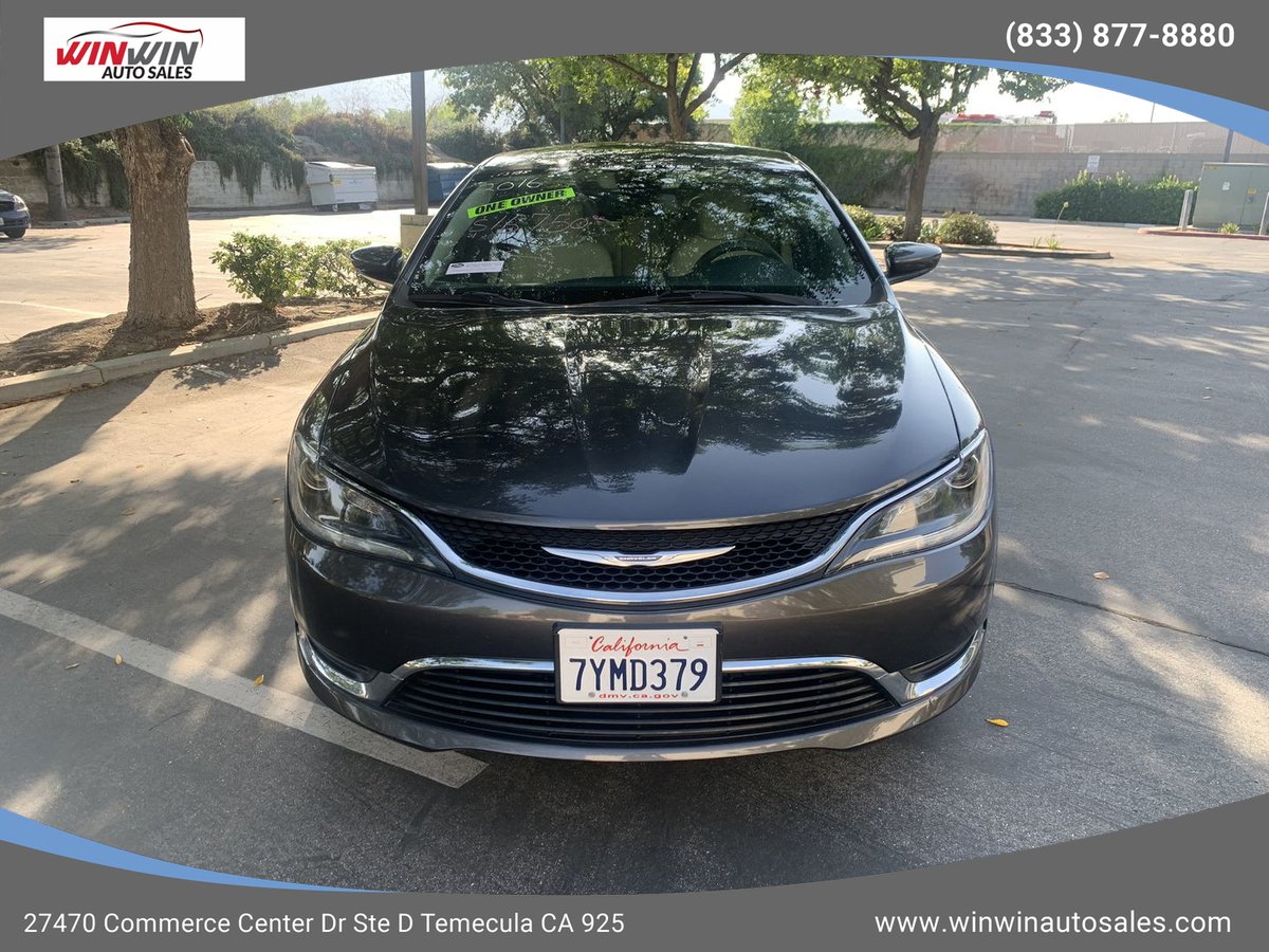 WinWinAutoSales's tweet image. Pre Owned 2016 CHRYSLER 200 - $16,750

FOR INQUIRIES CALL 📲 (833) 877-8880
For more information and images, visit: winwinautosales.com/inventory/chry…

#chrysler #chrysler200 #forsale #preownedcars #usedcars #temecula #murrieta #car #auto #carforsale #autoforsale #sale #luxurycar