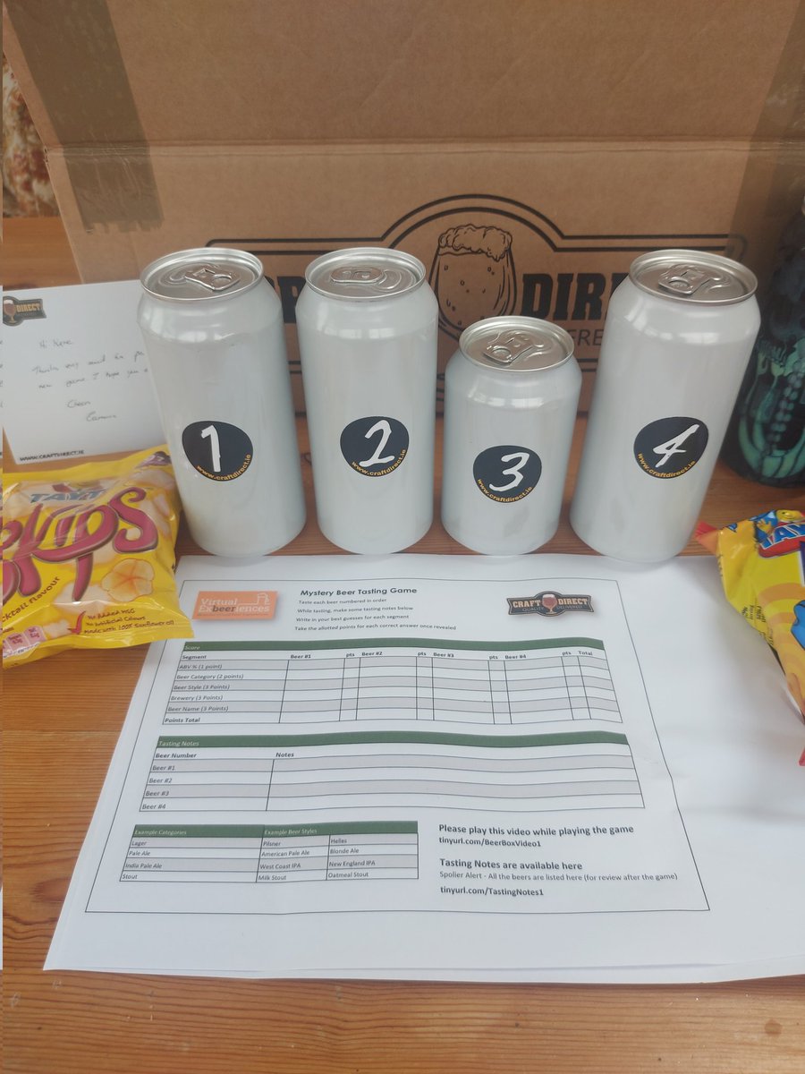 KateODsTruffles's tweet photo. @exbeeriences @craftdirect Thank you so much for this Awesome Craft Beer Mystery Game.....we can't wait to try it out!!!! 😀 Get one @craftdirect and join in the craic!! https://t.co/lqo9HvMV66