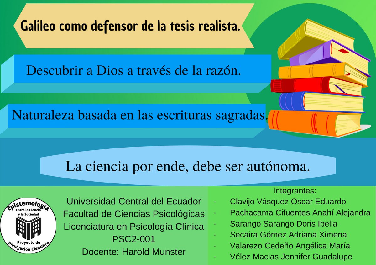 EntreSociedad's tweet image. Hola. Te dejo este post sobre el Método de la ciencia natural de Galileo 😉. No olvides de darnos tu opinión en los comentarios
#Ciencia #Cocimiento #Epistemología