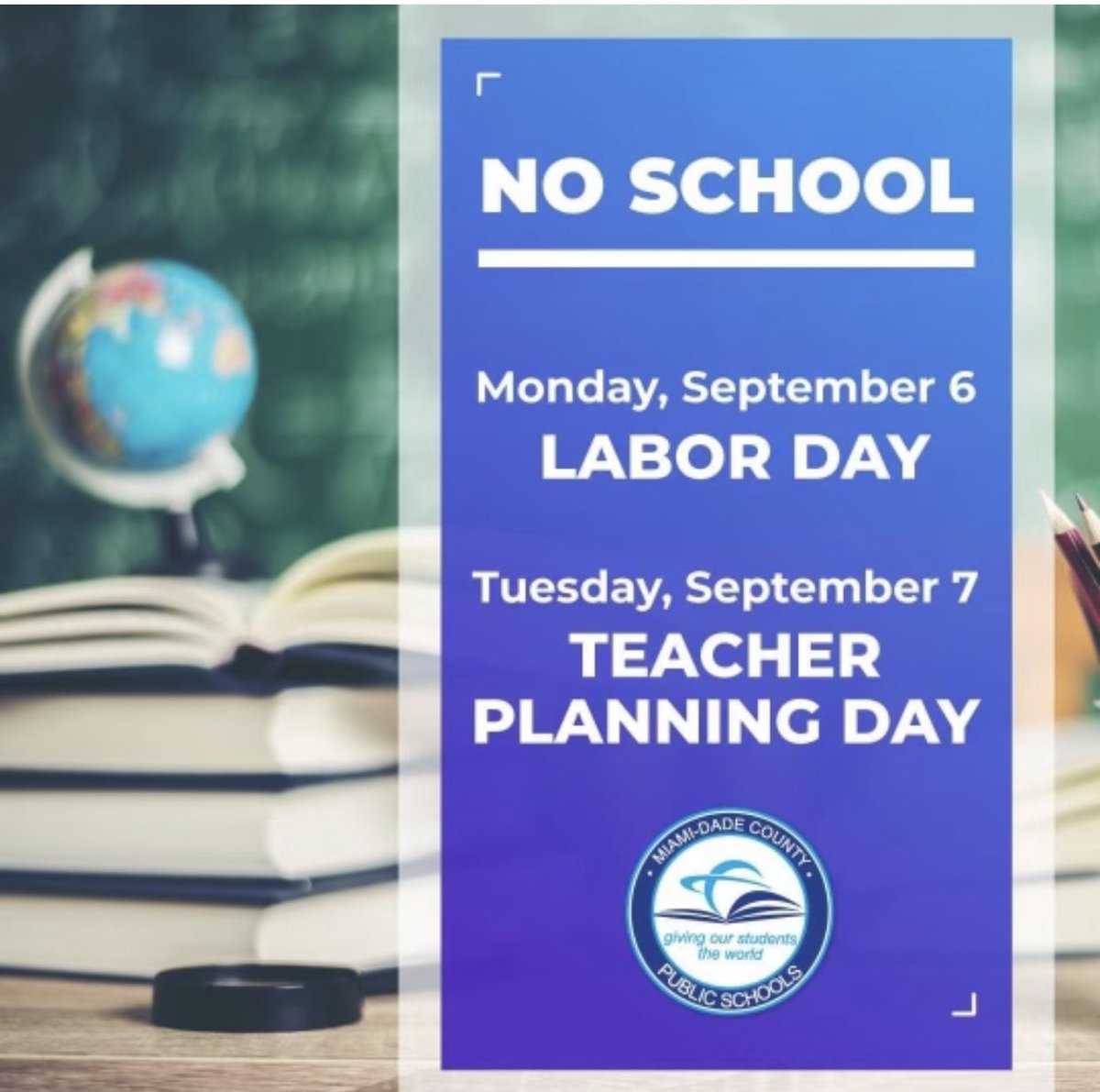 ElemHibiscus's tweet photo. No School on Monday &amp; Tuesday! https://t.co/HFRexqwbIr
