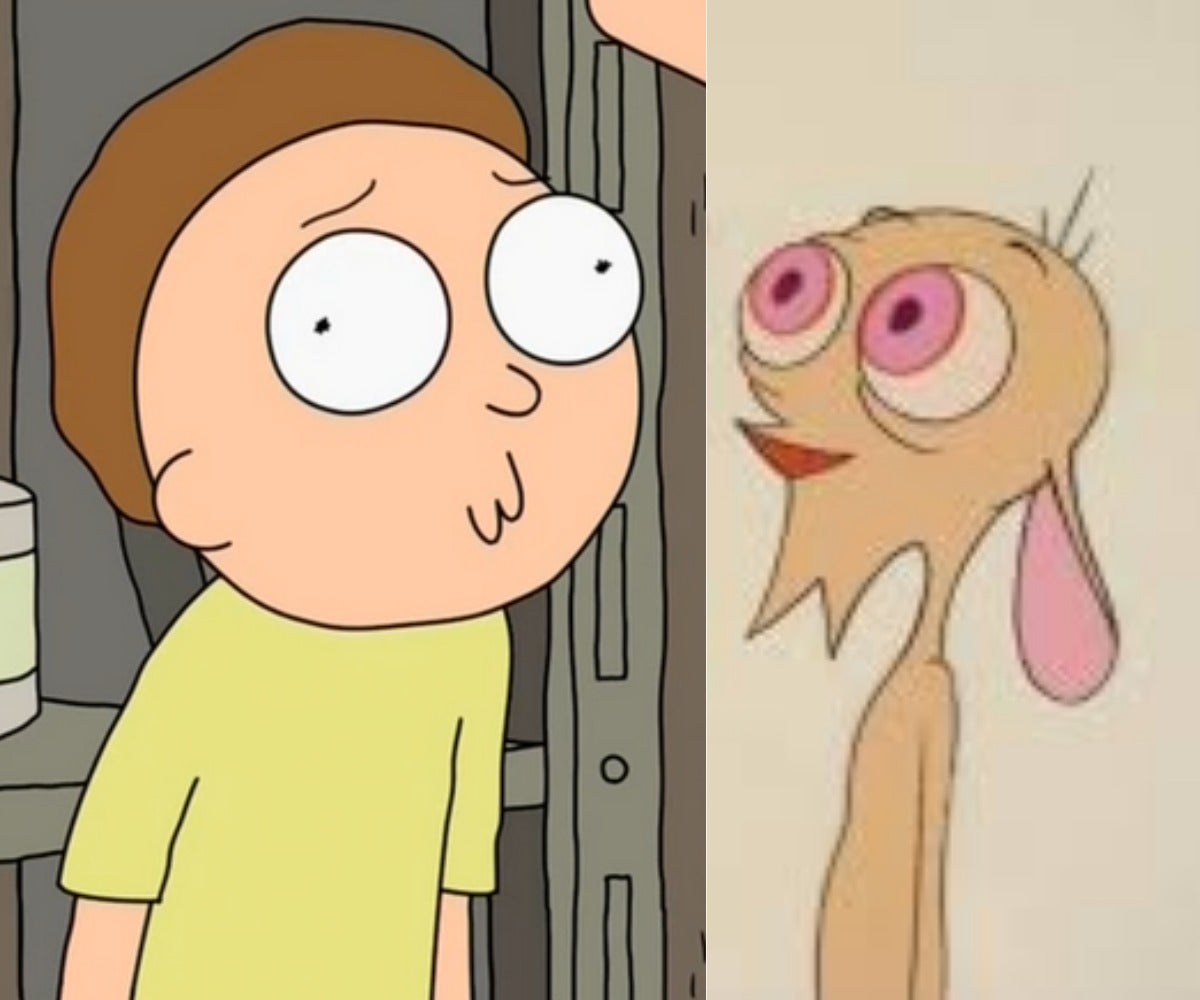 When characters are confused or dumbfounded in "Rick and Morty