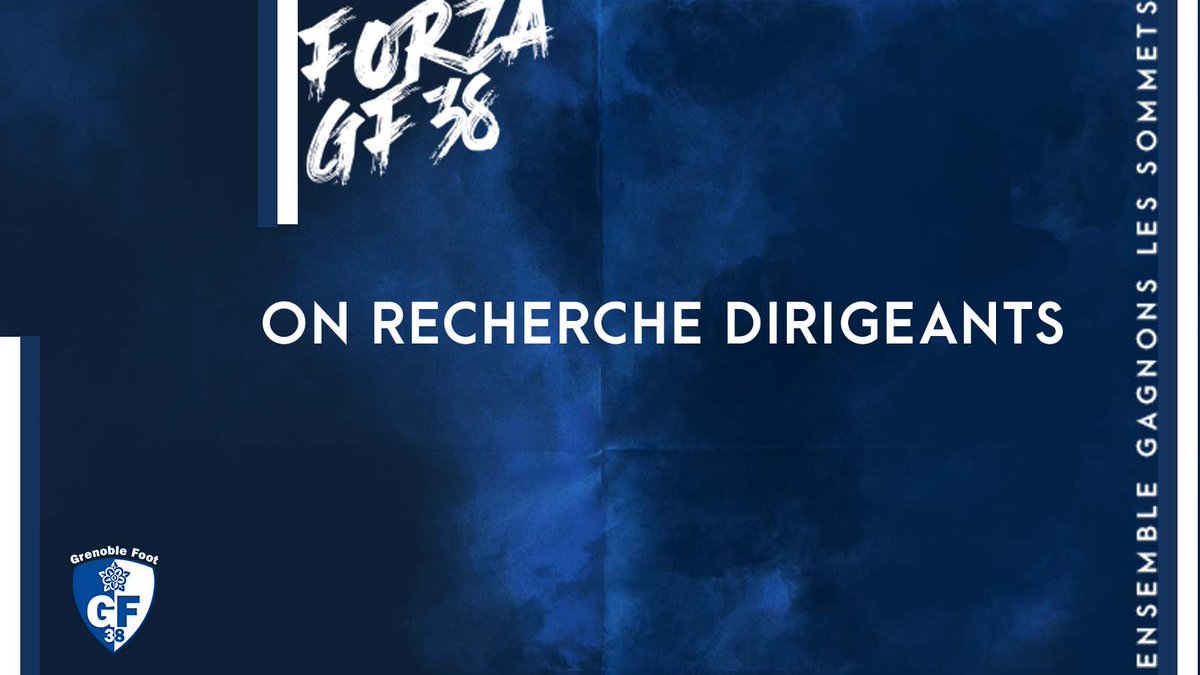 GF38_Officiel's tweet photo. Recherchons dirigeants (es)

Nous recherchons des dirigeants pour nos équipes Ligue jeunes ainsi que des délégués de match en D2F.

https://t.co/iqrgTH31F8 https://t.co/vrwSQt0ri8