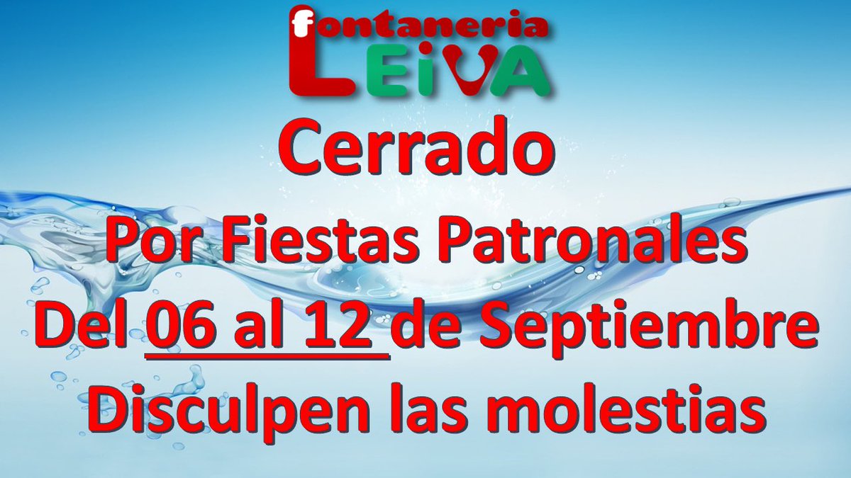 FONTANERIA LEIVA S.L tweet media