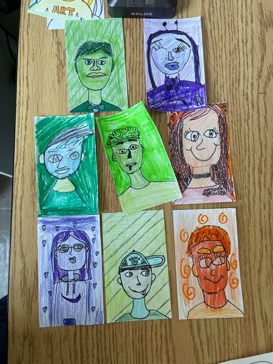 MrsEstrada031's tweet photo. This art teacher’s heart is full!!! My students worked so hard this week creating Monochromatic self-portraits for a school mural! 700+ self-portraits! 🤩 Can’t wait to share the finished project! #artrules #creativewarriors #cmcsi @CMCSIWarriors @Hall_Schools https://t.co/YAVEFs4dpi