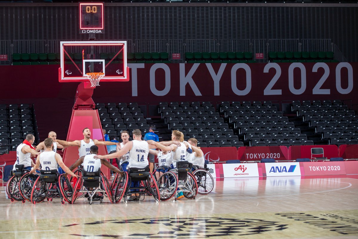 They've left everything out on court during #Tokyo2020 and <a href="/ParalympicsGB/">ParalympicsGB</a> Men will be back on Sunday to fight for a medal... 🇬🇧

Let's get behind the team as the GB Men go for 🥉 at 02:00 (BST) on Sunday🙌

GB Fanzone 🇬🇧 britishwheelchairbasketball.co.uk/major-competit…

📸BWB/SA Images | #TogetherWeAreGB