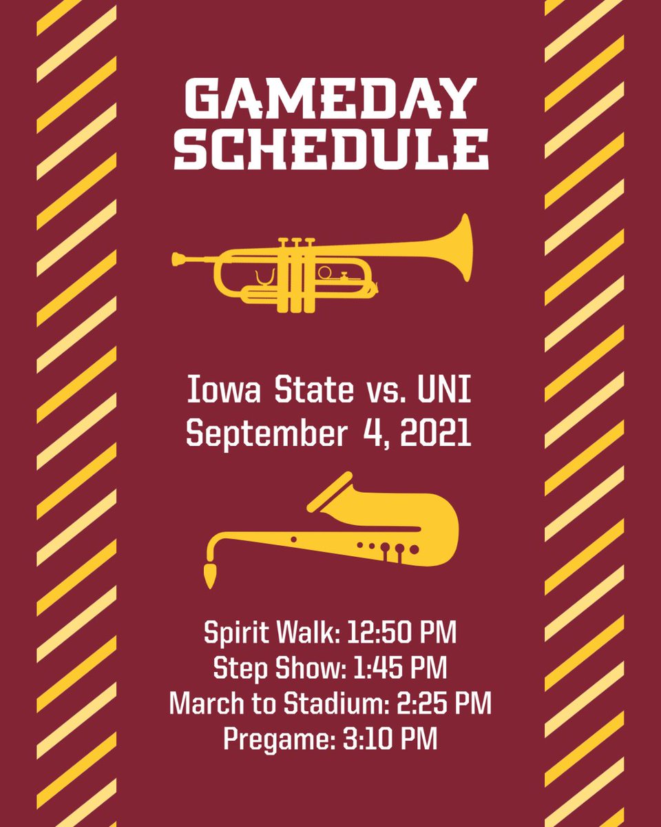 If you're trying to find us tomorrow, we have big hats with very tall feathers. If you need more help than that, here is our official gameday schedule!