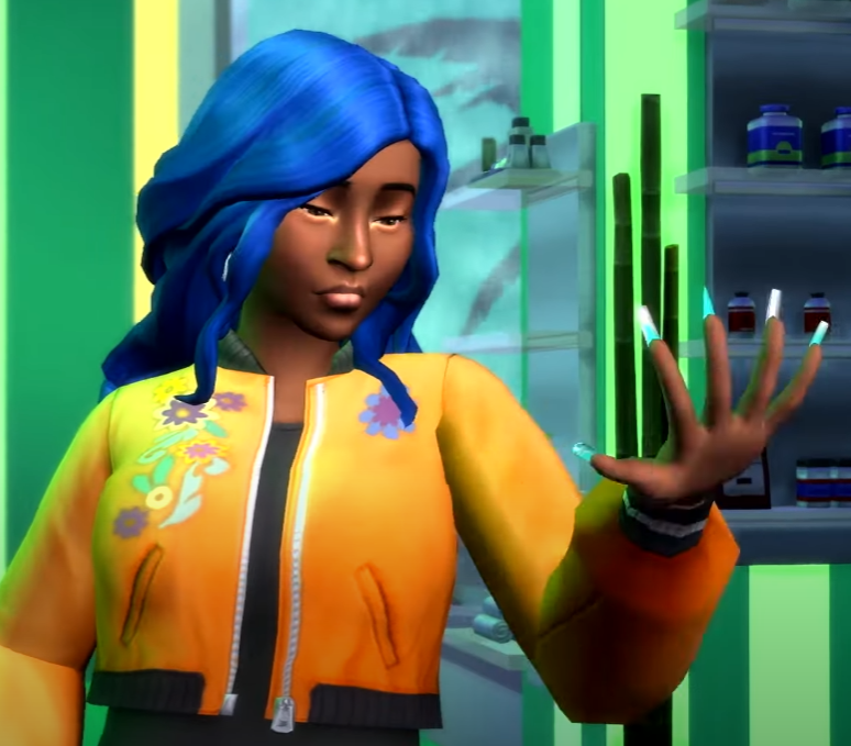 Ebonix's tweet photo. So not only do I have a Simself in an OFFICIAL @TheSims Trailer, but I also worked with them to create these beautiful nails for the Spa Day Refresh! 😭🙌🏾🙏🏾

Y'all... I HAVE CONTENT IN THE SIMS. FOREVER!!! YOU AIN'T NEVER GETTING RID OF ME NOW!!! 💅🏾😭 https://t.co/qcQvi1qcGi