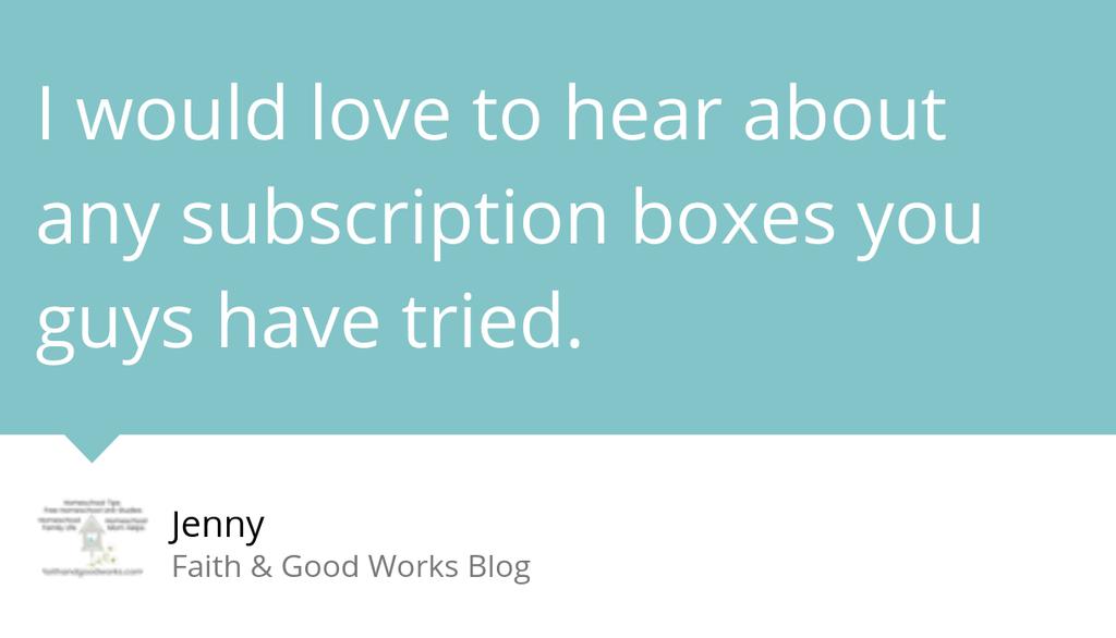 Great Subscription Boxes for Homeschoolers

Read the full article: Great Subscription Boxes for Homeschoolers
▸ lttr.ai/lXJX

#subscriptionboxesforhomeschoolers #AwesomeSubscriptionBoxes #subscriptionboxesforkids #Homeschool #Homeschoollife #Homeschoolfamily