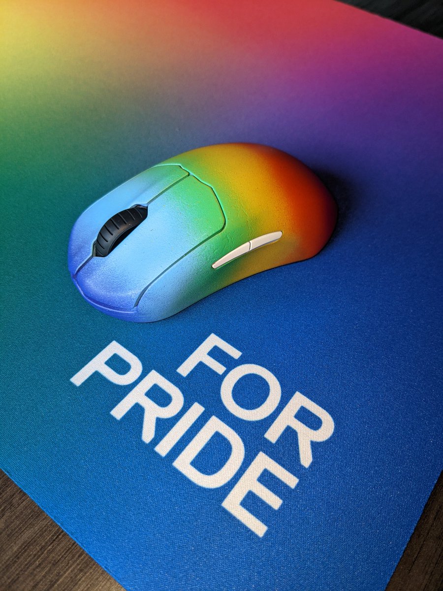 SteelSeries's tweet photo. PRIME WIRELESS GIVEAWAY

being an ally to our LGBTQ+ friends doesn't stop on June 30th🌈today we're giving out a Pride mouse&amp; For Pride mousepad, highlighting Trevor Project's mission of ending LGBTQ youth suicide

reply+RT this tweet
follow @TrevorProject @NachoCustomz (artist) https://t.co/GRkiRMTEYs