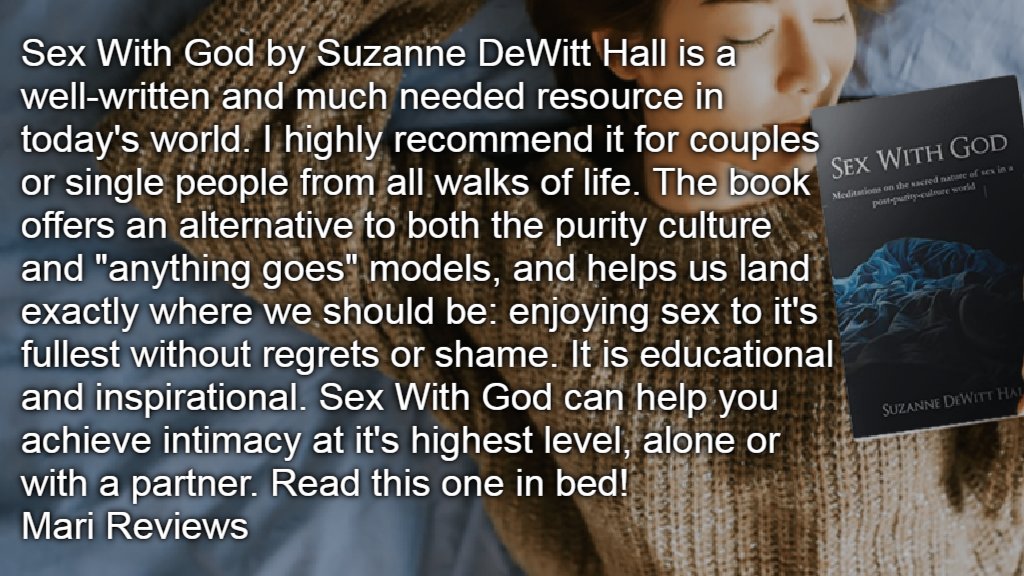 IHaveABook4U's tweet photo. @Mythical We have #ABookForThat
Review link - https://t.co/ZHzjZYPGRT
By @smDeWittHall Sex With God: Meditations on the sacred nature of sex in a post-purity-culture world https://t.co/r7FEVkMPid