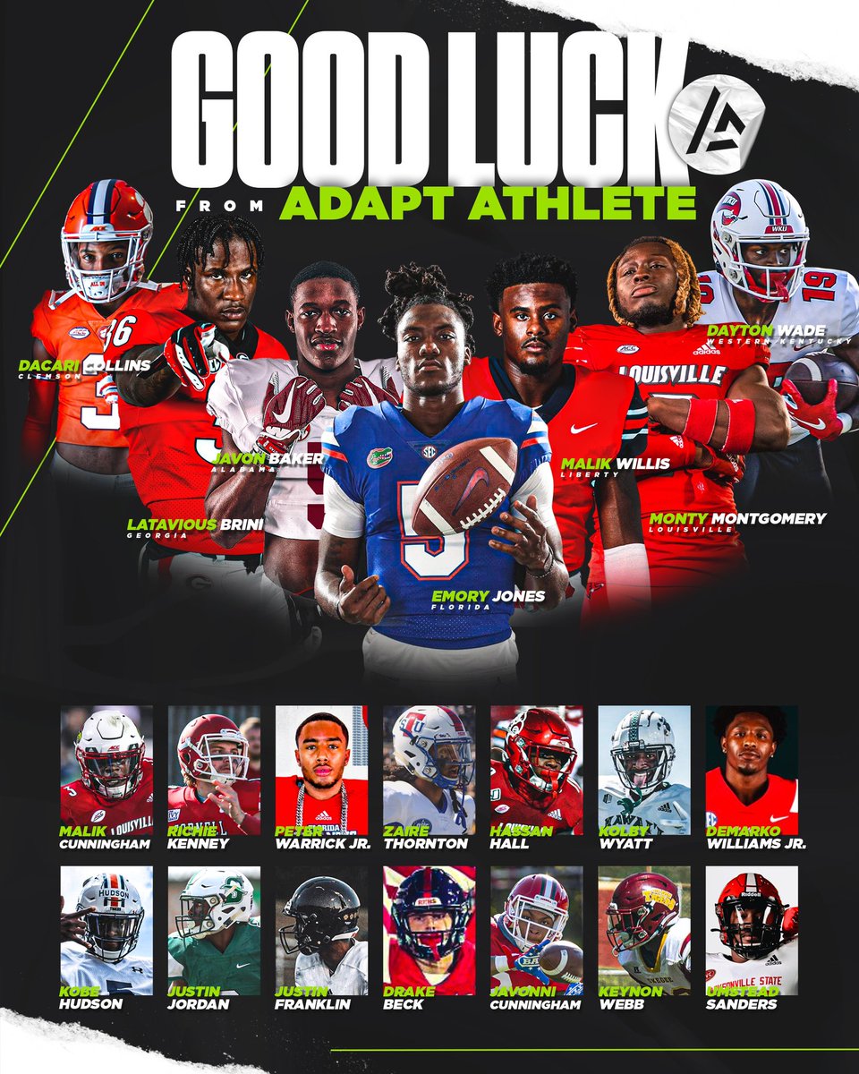 [ADAPT Family] Good luck to our college guys who locked in all off-season and trusted us with their care.
