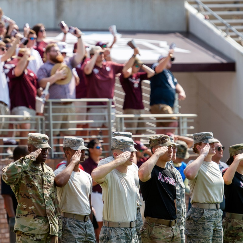 MSU_Foundation's tweet photo. From @delegatesmsu to @MsStateROTC, several MSU campus organizations contribute to the gameday experience in Starkville. 🏈
Find your favorite group and #SupportYourState: https://t.co/6D4SEM8kci