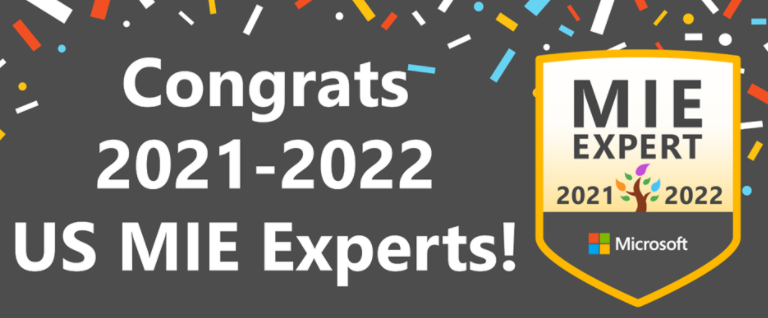 Honored to be awarded <a href="/MicrosoftEDU/">Microsoft Education</a> MIE Expert again. #onslowdlt