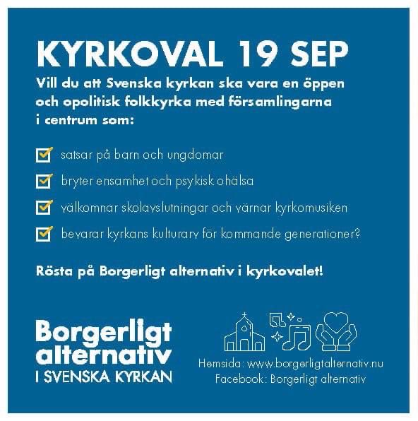 Rösta på Ba i Kyrkovalet den 19 september!