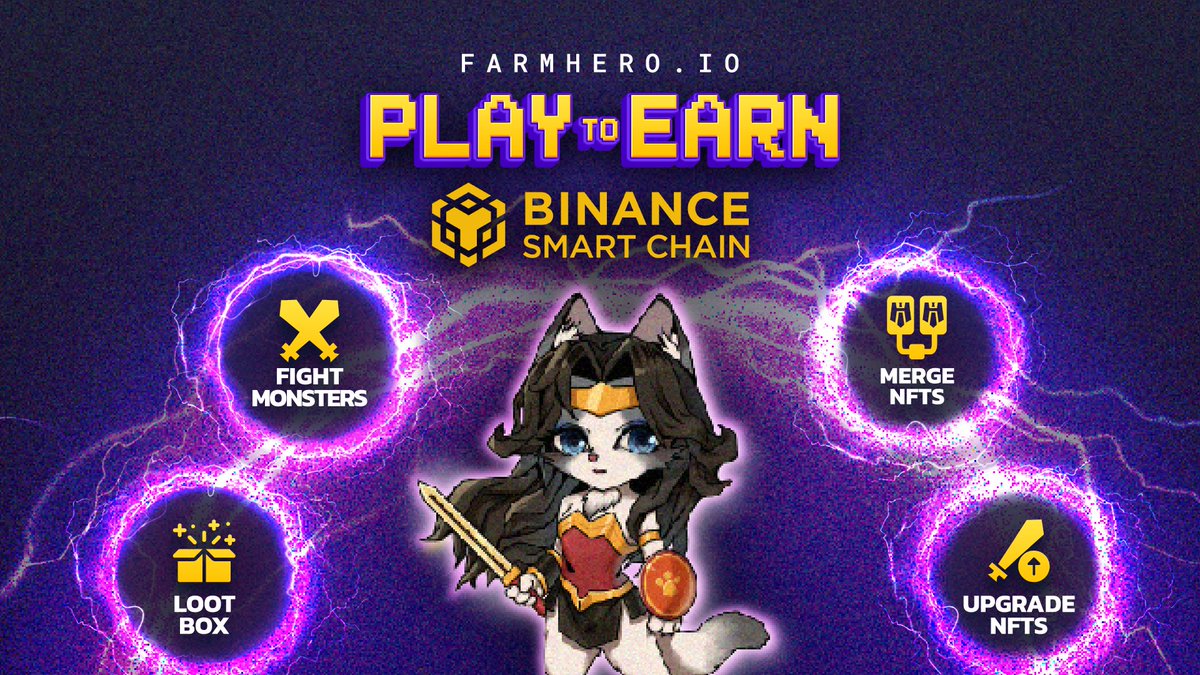 FarmHero🦸Protocol (@farmheroio) on Twitter photo Fight Monsters and Earn $HERO! 🔥 + 🤑
FarmHero's New #PlaytoEarn Game on #BSC where you can open #LootBox for #NFT then Merge and Upgrade, Fight Zombies & Bosses, Farm Tokens and many many more!
👉 Are you ready for fight?!
bsc.farmhero.io/monster
#FarmHero <a href="/BinanceChain/">Binance Chain</a> Fight Monsters and Earn $HERO! 🔥 + 🤑
FarmHero's New #PlaytoEarn Game on #BSC where you can open #LootBox for #NFT then Merge and Upgrade, Fight Zombies & Bosses, Farm Tokens and many many more!
👉 Are you ready for fight?!
bsc.farmhero.io/monster
#FarmHero <a href="/BinanceChain/">Binance Chain</a>