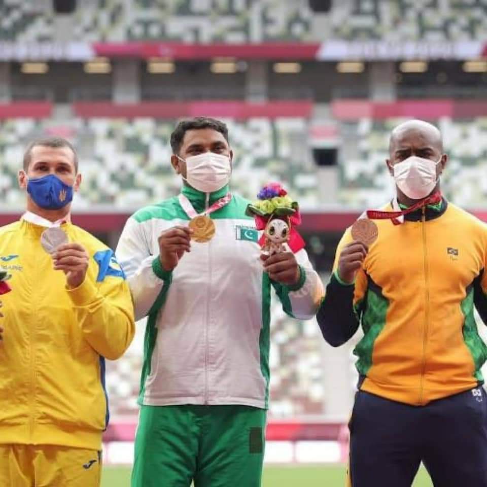 Congratulations to haider Ali for bringing Gold medal 🏅 for Pakistan in Paralympics.
#Paralympics