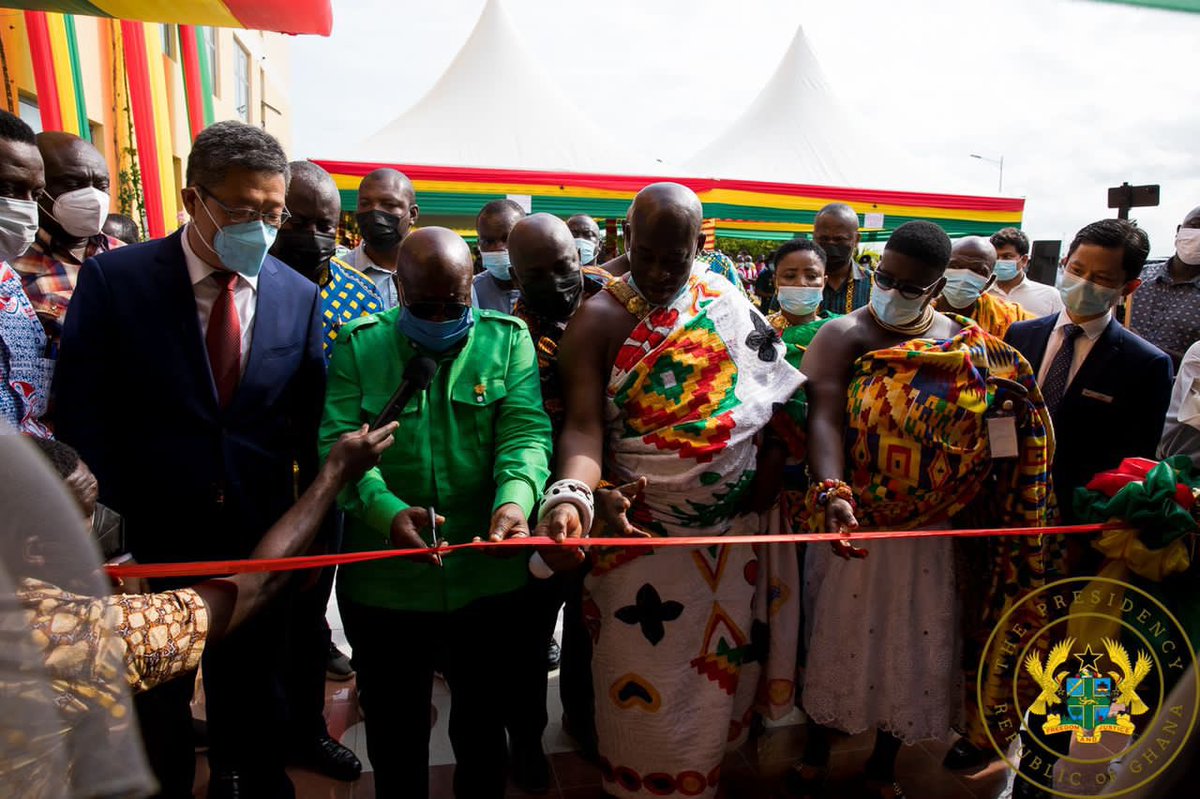 OneDOneF's tweet photo. The President of the Republic, @NAkufoAddo, on Friday, 3rd September 2021, commissioned the Narubiz Rubber Factory, a company operating under Government’s 1-District-1-Factory initiative, at Wassa Dompim, in the Wassa East District of the Western Region. https://t.co/xKaaFAiMq2