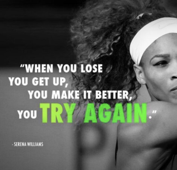 ncwhs_GirlsTenn's tweet photo. Embrace the challenges and the growth that defeat grants you. You canโt change the past but your attitude will influence your future. โWhen you LOSE a couple of times it reminds you of how difficult it is to WIN.โ Steffi Graf #doitfortheTEAM https://t.co/OqotzV8pBK
