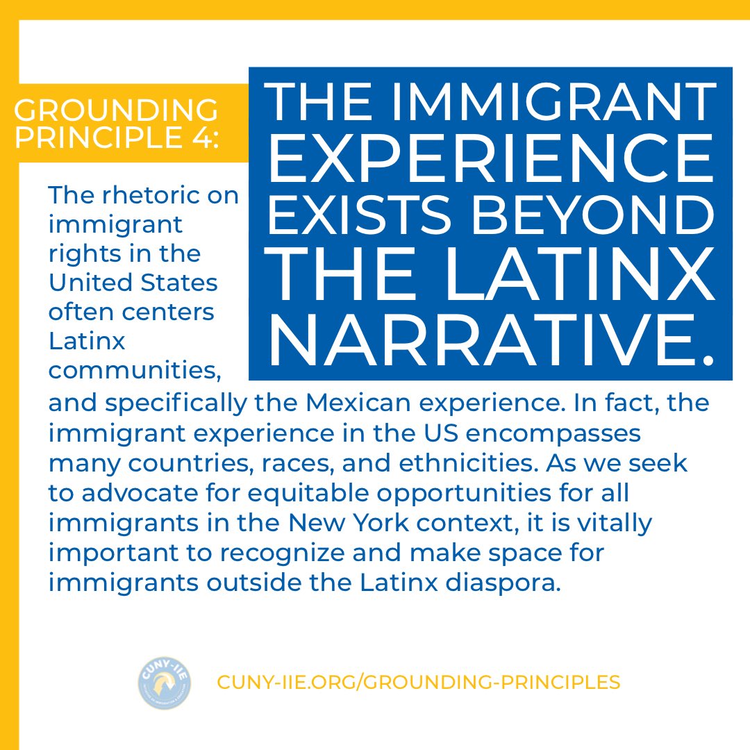 cuny_iie's tweet photo. The immigrant experience exists beyond the Latinx narrative. 

#GroundingPrinciple #CUNYIIE #CUNY #UndocuEDU #CTLE #immigration #education #immigrants #undocumented #NY #NYC #educators #teachers #students #UndocuEducators #UndocuStudents https://t.co/xuwdMG9VtF