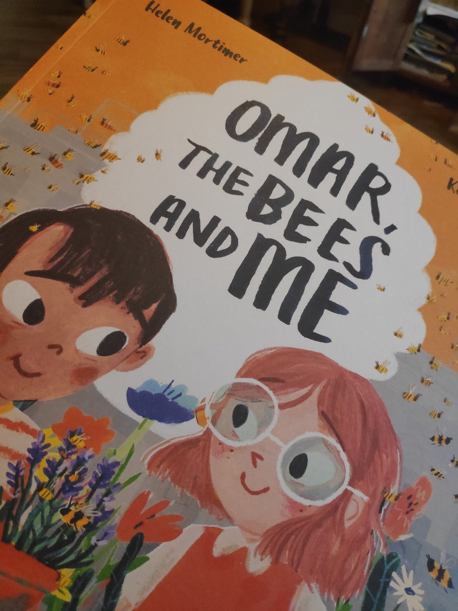 MrsKirstBarrett's tweet photo. Back to sharing bedtime stories. The little one picked Omar, The Bees and Me but wanted to know if it would be sad. He thought maybe the bees would sting them. He soon remembered the story once we started #HelenMortimer https://t.co/cSDT3PSj3D