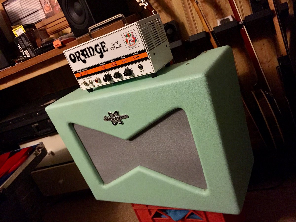 I’m loving the tone from these two! <a href="/OrangeAmps/">Orangeamps</a> <a href="/FenderAmplifier/">Fender Amps</a> Anyone else have any suggestions on great guitar cabs (orange brand included) to pair with the Tiny Terror? #tinyterror #orangetinyterror