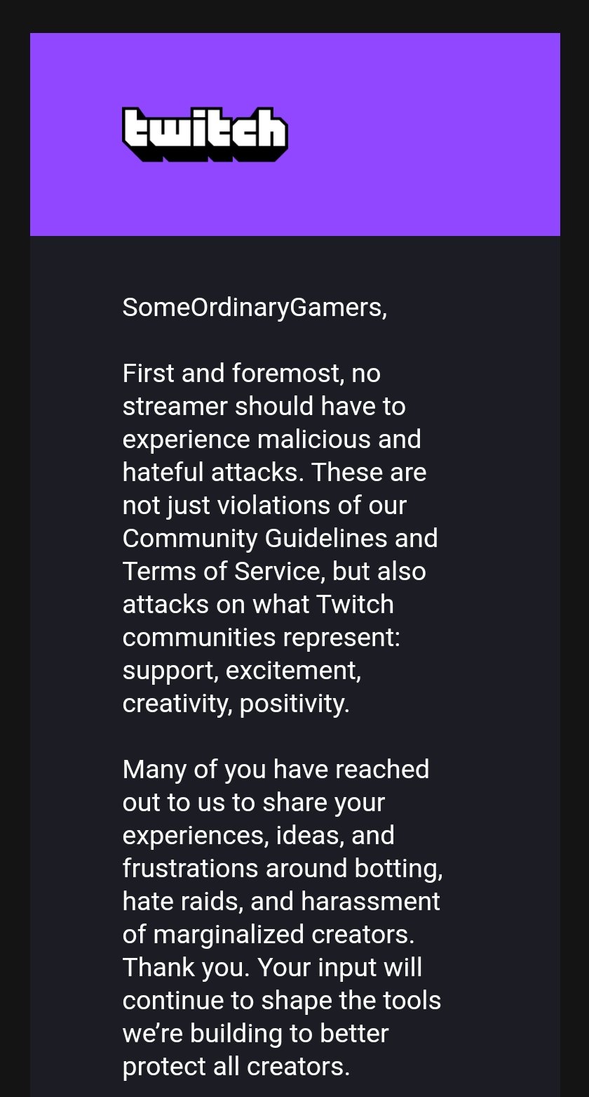 Mutahar Hey Look Twitch Is Doing Something About The Hate Raid Stuff T Co Mwm7ykjg57 Twitter