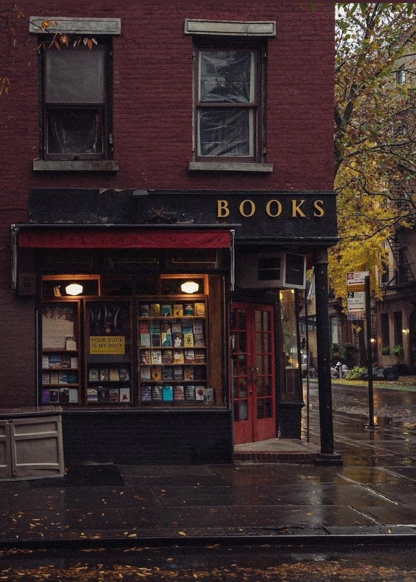 ¿Qué hay más bonito que una librería? Una librería en otoño.