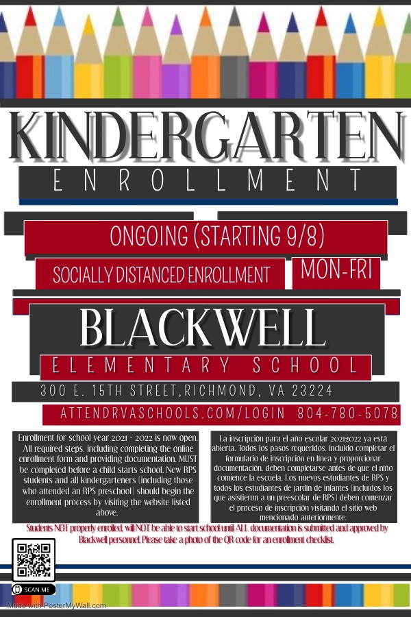 Blackwell @JHBlackwellRPS Bears please pay attention to pic. We want all our Ss to start Day 1, but it is a MUST u follow the enrollment process.