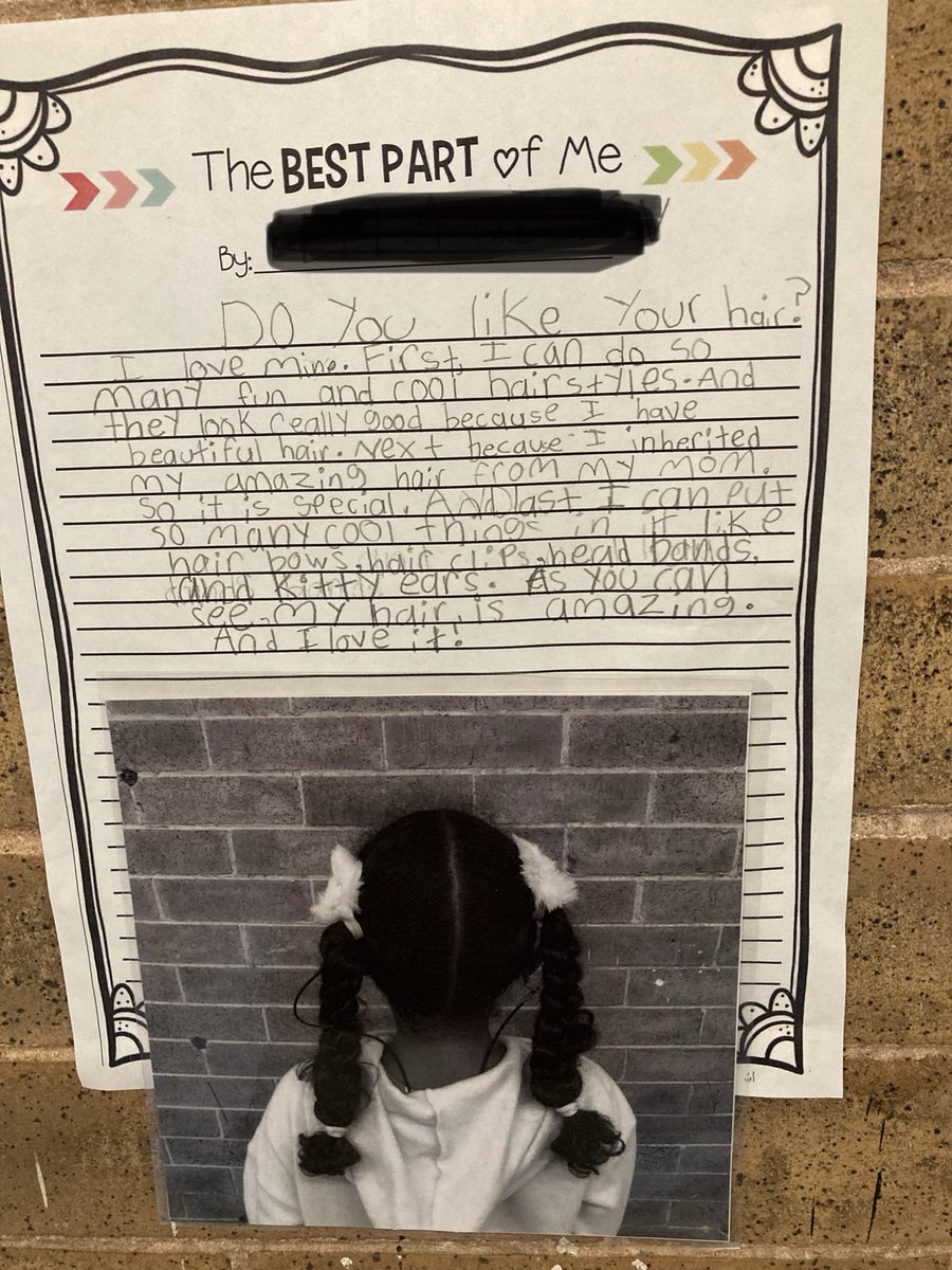 Identity work ⁦<a href="/atlncs/">ANCS</a>⁩!  Students should have several opportunities to reflect on who they are and share boldly and confidently with their peers and teachers. #teachingtolerance #firstsixweeks #DE&amp;I #fourthgrade