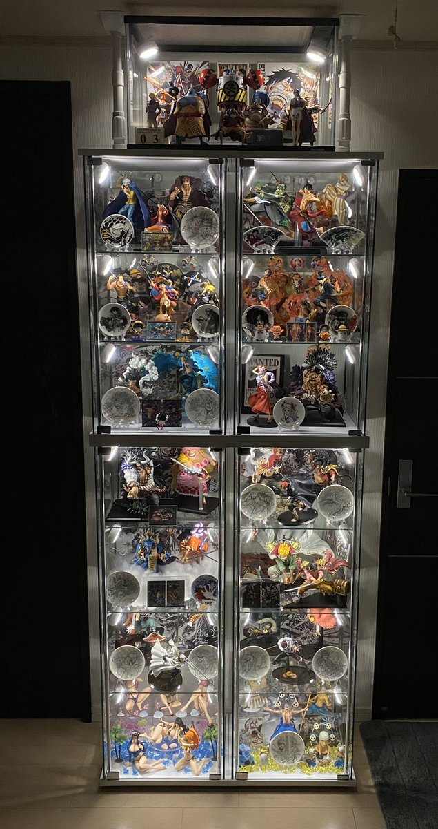 ワンピース pop maximumとガラスケース 2025.9.8〜 地球家具 ガラスコレクションケース JONY #地球家具