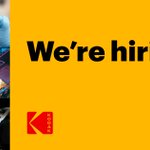 Image for the Tweet beginning: Kodak is hiring Film Finishing