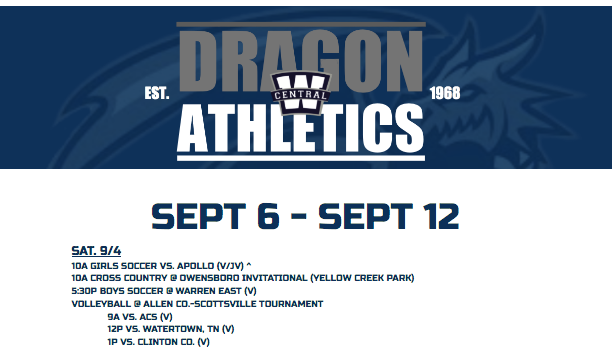 Got some additions to the calendar for tomorrow. We'll put the rest of next week's schedule out this weekend.